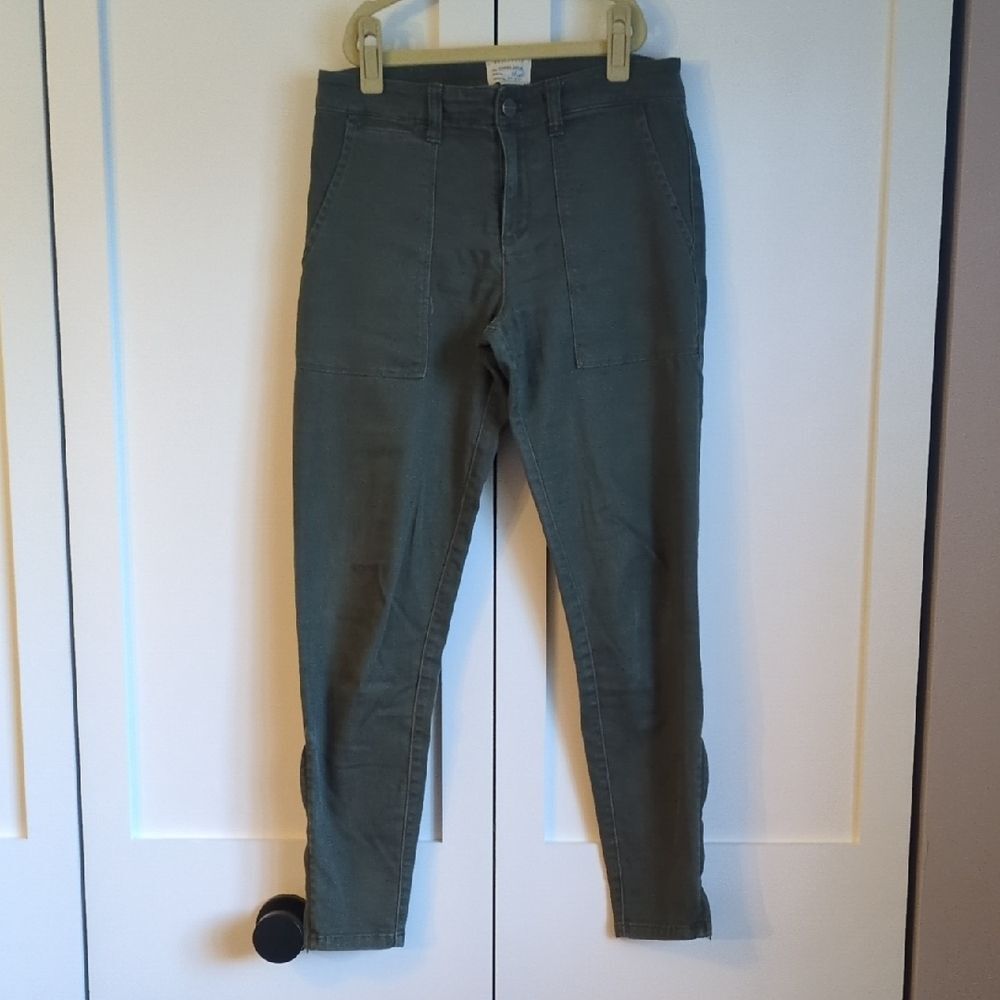 Sanctuary Standard Surplus Olive Cargo Pants Size 26 Tapered Utility